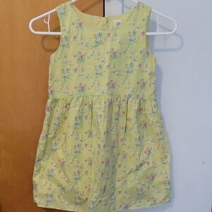 GAP Yellow Blue Floral Sleeveless Sundress